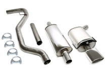 Saab 9-3 YS3F Aero = 2003 -2005, / 2003 - Rostfritt Sportavgassystem Catback TA Technix